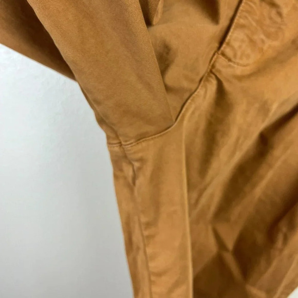 Free People Paperbag Waist Pants Size 0 High Rise Pleated Work Academia Brown - Picture 6 of 10